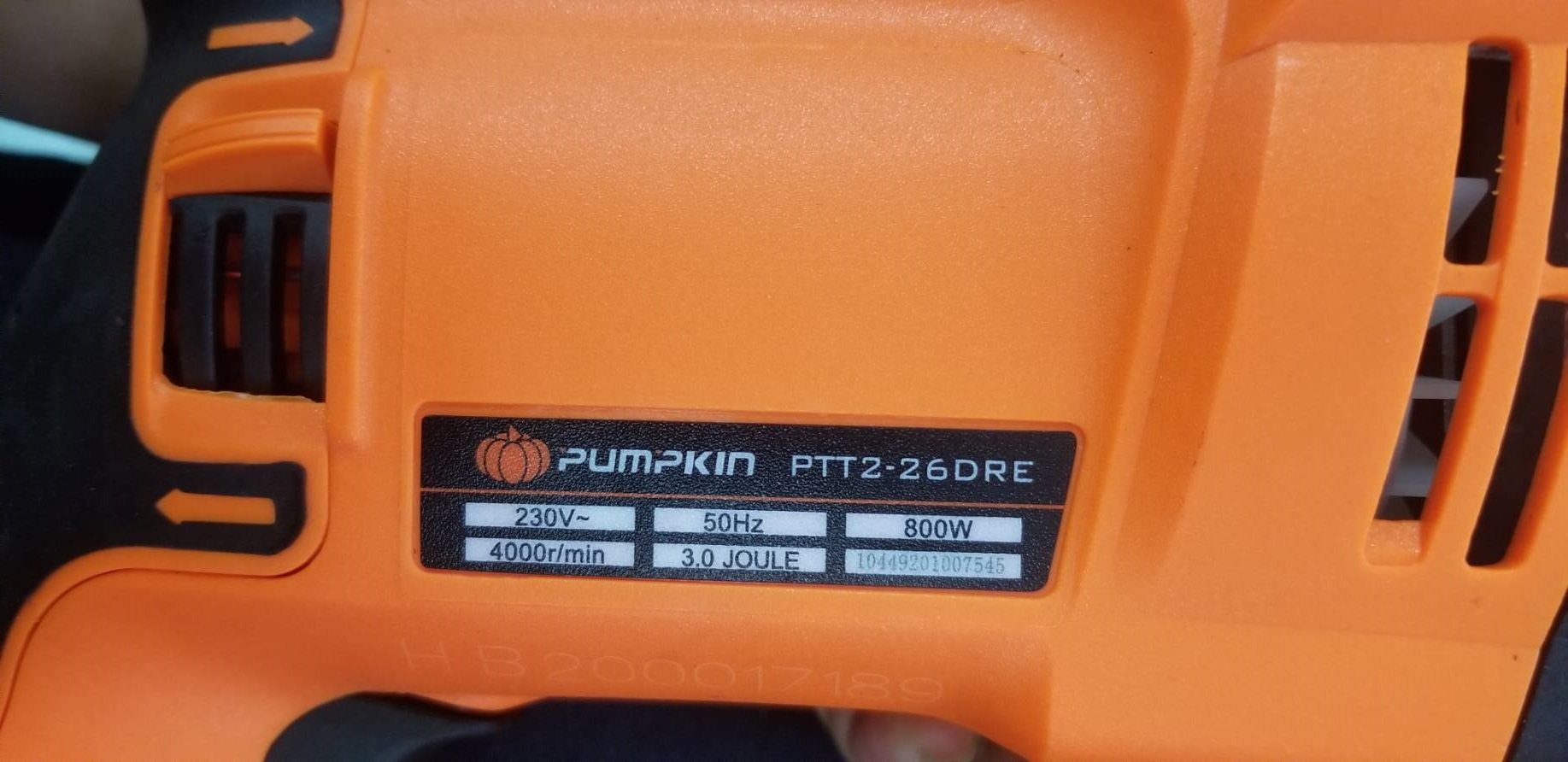 สว่านโรตารี่3ระบบ PTT2-26DRE PUMPKIN