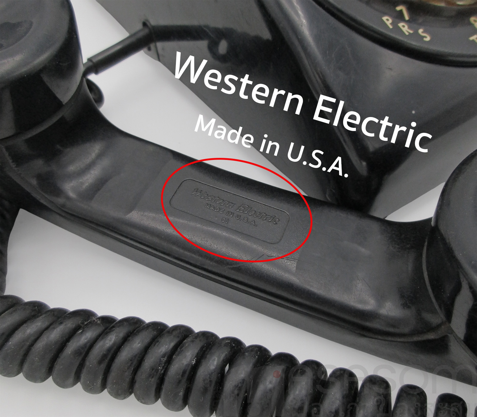 โทรศัพท์แป้นหมุนเก่า U.S.A.