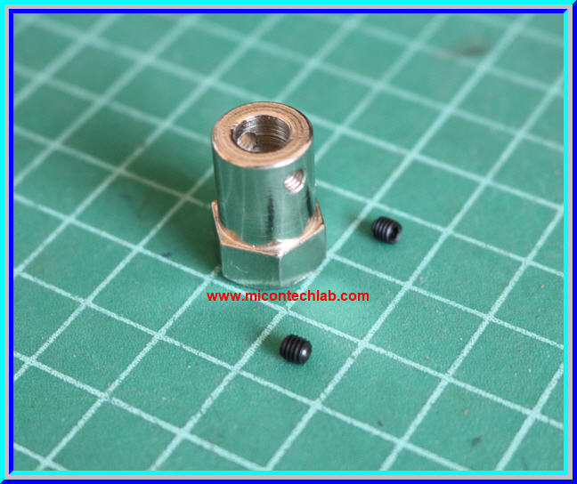 1x Iron Motor Shaft Coupling Coupler 6 mm (ข้อต่อแกนเพลา 6มม)