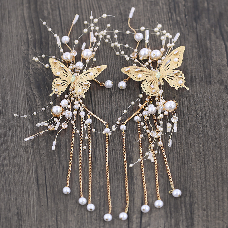 (พร้อมส่ง) Ear Cuff 005 จรหู จอนหู ผีเสื้อ ได้ทั้งคู่ เกี่ยวใบหู ใส่สวยๆ สวยงาม ทำจากโลหะสีทอง