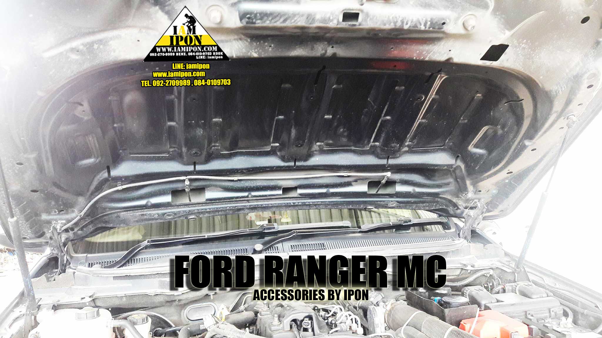 INSULATION BONNET FORD RANGER MC 2015-2022 แผ่นกันความร้อนฟอร์ดเรนเจอร์ MC 2015-2022