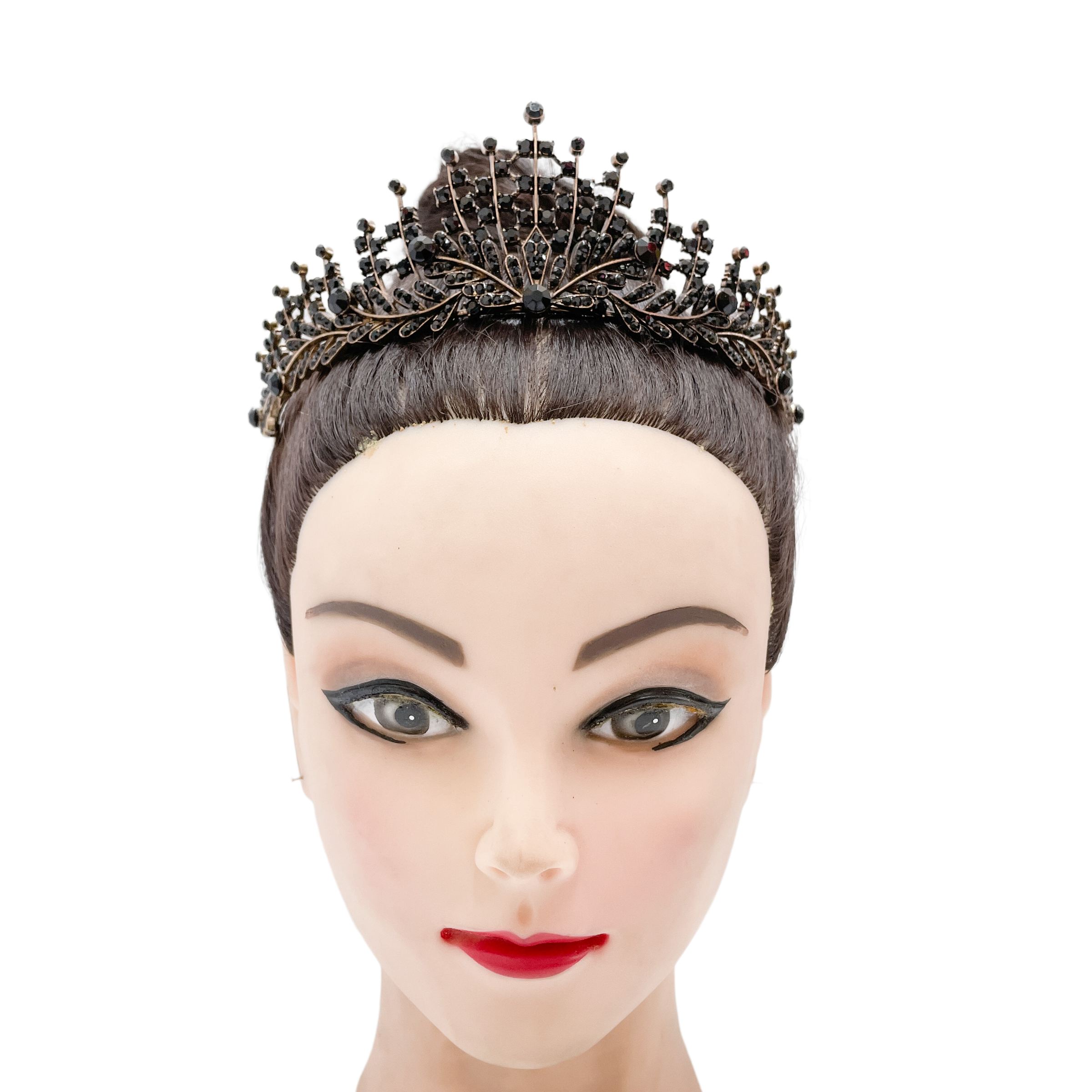 (พร้อมส่ง) มงกุฎสีดำ 373 งานสวย ปราณีต QCเพชรทุกเม็ด สินค้าพร้อมส่งจากไทย