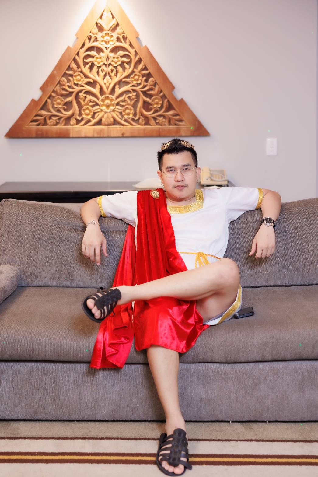 ชุดโรมันกรีกชาย / ชุดฮิพิสตัส เทพเจ้าแห่งการตีเหล็ก / ชุดกรีก / ชุดโรมัน