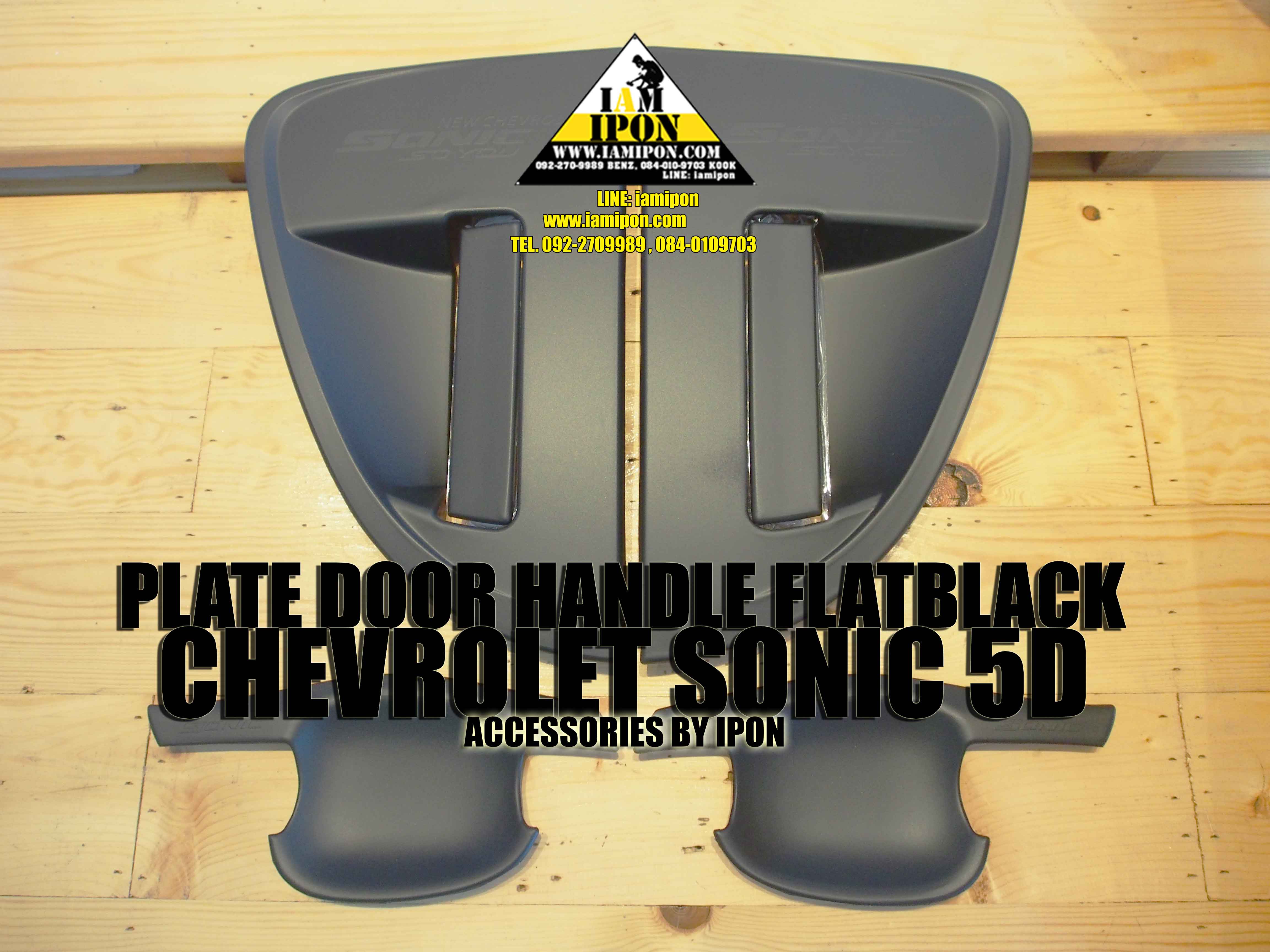 PLATE DOOR HANDLE FB SONIC 5D เบ้ารองมือเปิดดำด้านโซนิค 5 ประตู