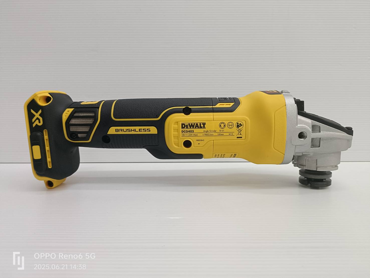 หินเจียรไร้สาย20V DCG405P2 DEWALT