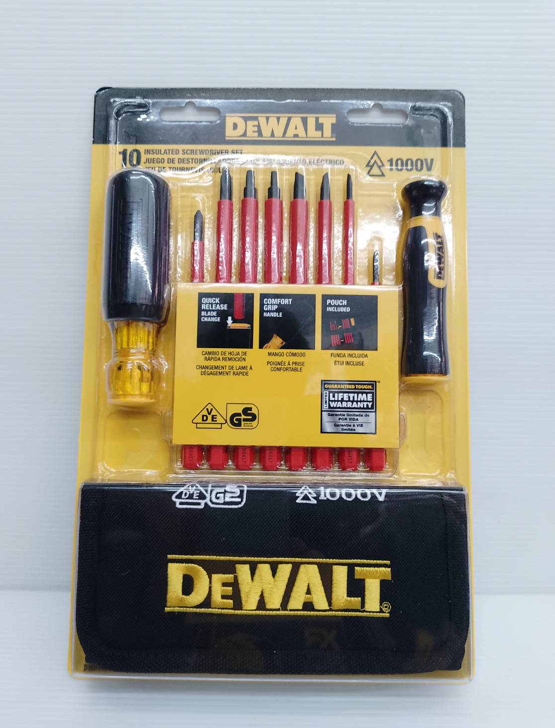 DEWALT ชุดไขควงกันไฟดูดDEWALT 8 ชิ้น DWHT66417