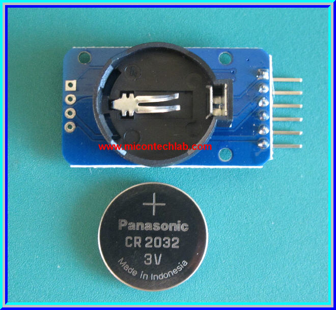 1x DS3231 ฐานเวลานาฬิกา พร้อมหน่วยความจำ AT24C32 แบตเตอรี่ CR2032
