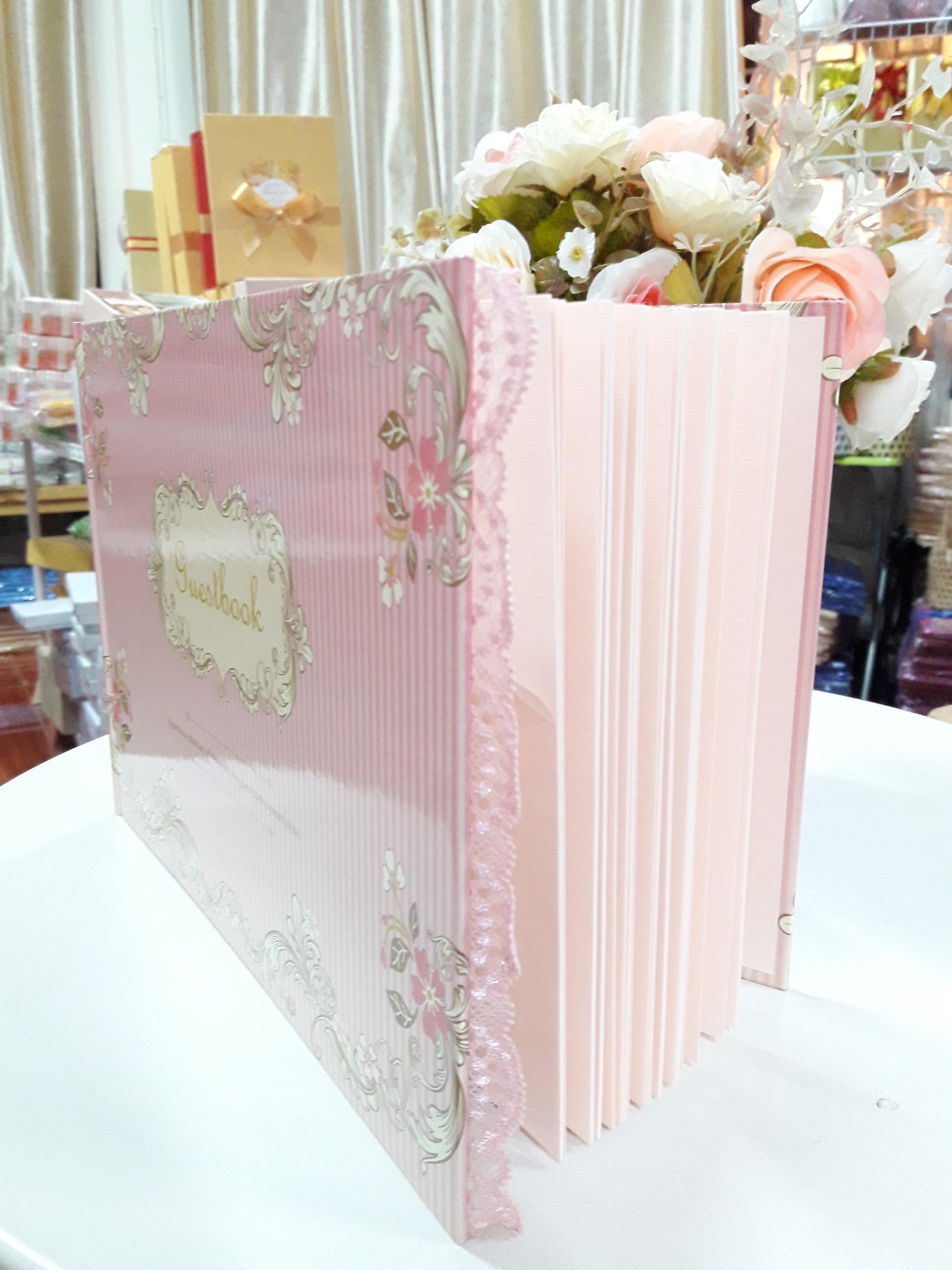 สมุดอวยพรปกแข็ง ขอบลูกไม้