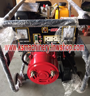 เครื่องปั่นไฟพร้อมเชื่อม (ไดอ๊อก) แบบเครื่องยนต์ดีเซล มิตซูกิ 10 แรงม้า กุญแจสตาร์ท (เชื่อมได้ 4 มิล)