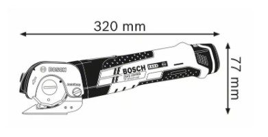 กรรไกรตัดอเนกประสงค์ไร้สาย GUS12V-300 BOSCH SOLO