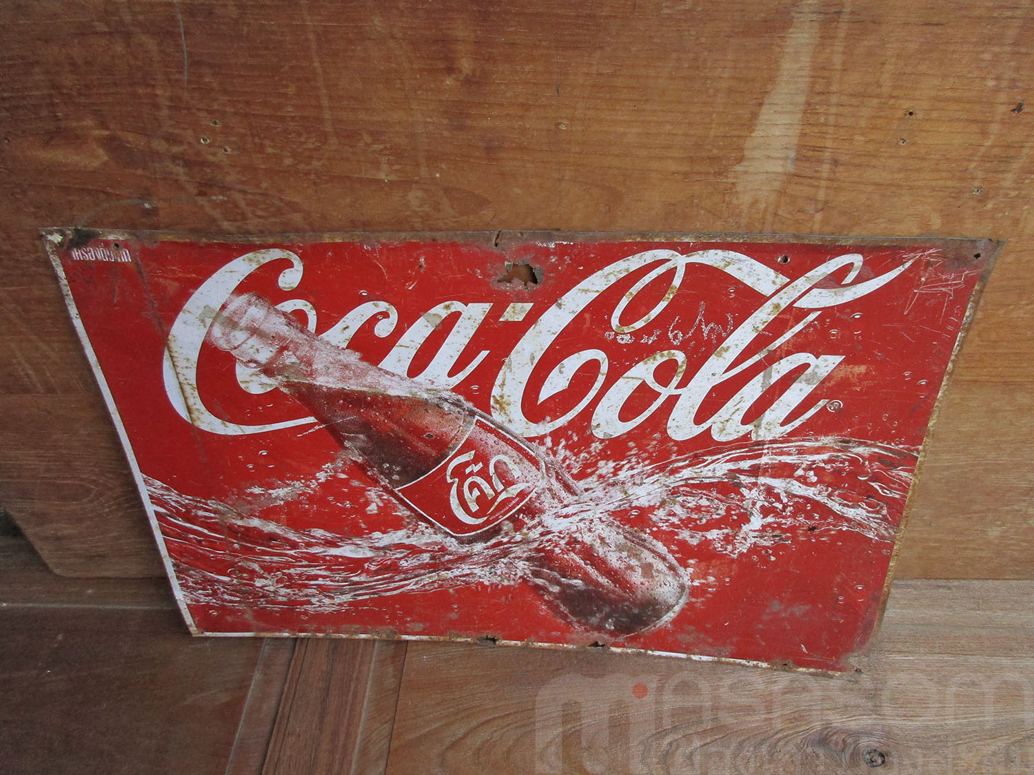 ป้ายสังกะสีโค้กของเก่า