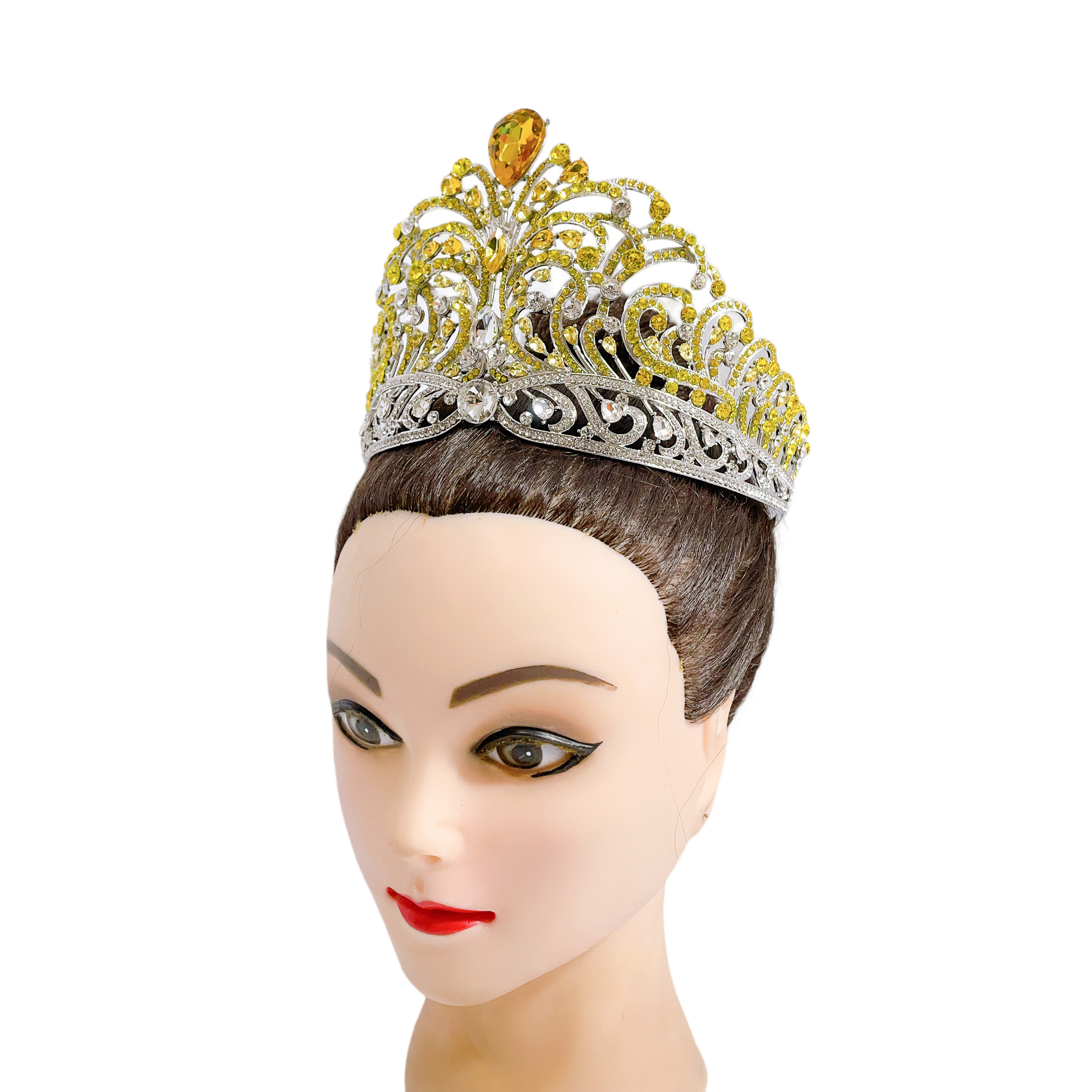 (พร้อมส่งจากไทย) มงกุฏ 112 มงกุฎมิสยูนิเวิร์ส 2022 สีเหลือง