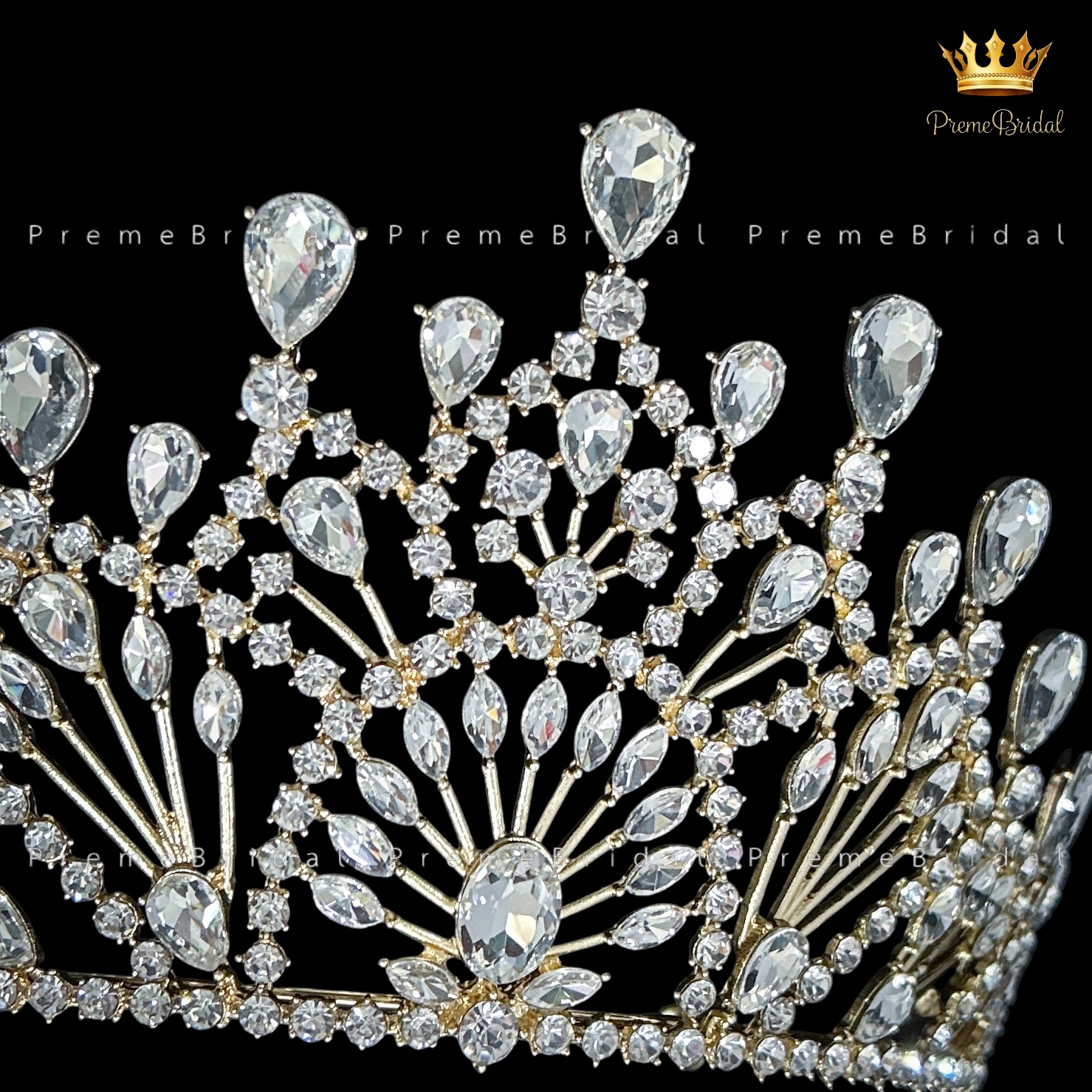 (พร้อมส่ง) เทียร่า 448 มงกุฎครึ่งหัว ไซส์นางงาม ปราณีต QCเพชรทุกเม็ด สินค้าพร้อมส่งจากไทย