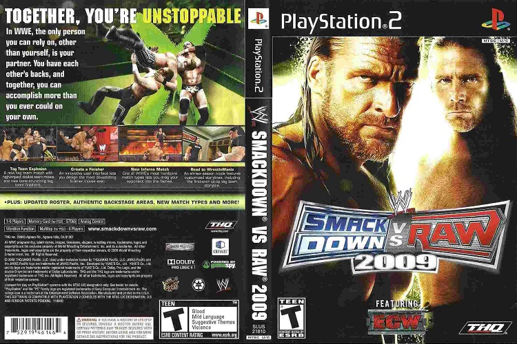 WWE SMACK DOWN VS RAW 2009 [US : DVD5 1 Disc]