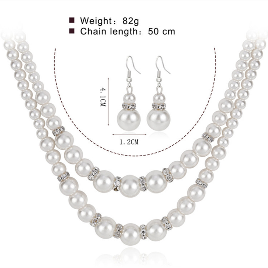 (พร้อมส่ง) สร้อยคอไข่มุก+ต่างหู 090 (แบบเข็ม) มีกำไลสวยหรู ส่งด่วนจาก จ.อุบลราชธานี