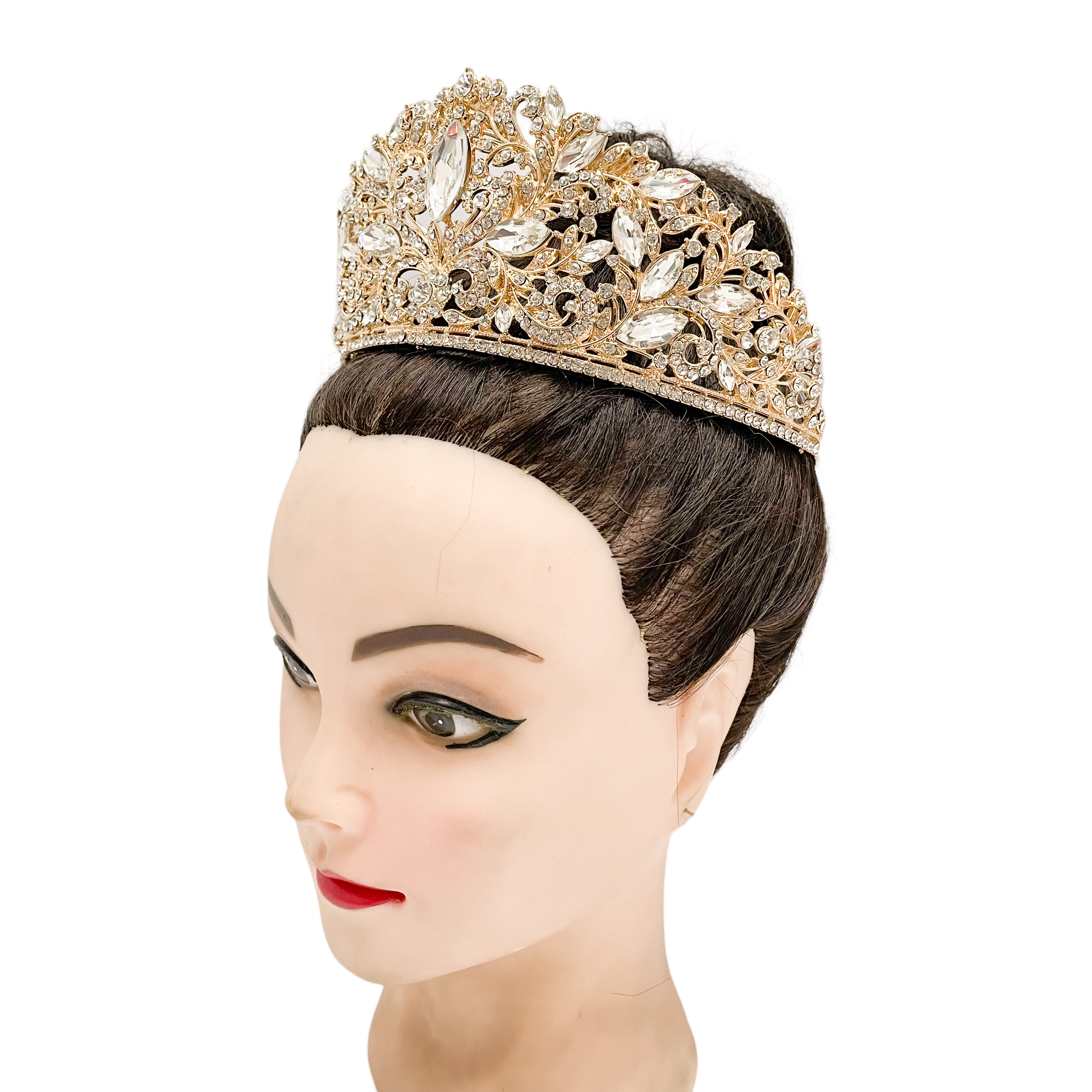 (พร้อมส่ง) เทียร่า 384 สีทอง มงกุฎนางงาม มงกุฎเพชร งานพรีเมี่ยม สินค้าพร้อมส่งจากไทย