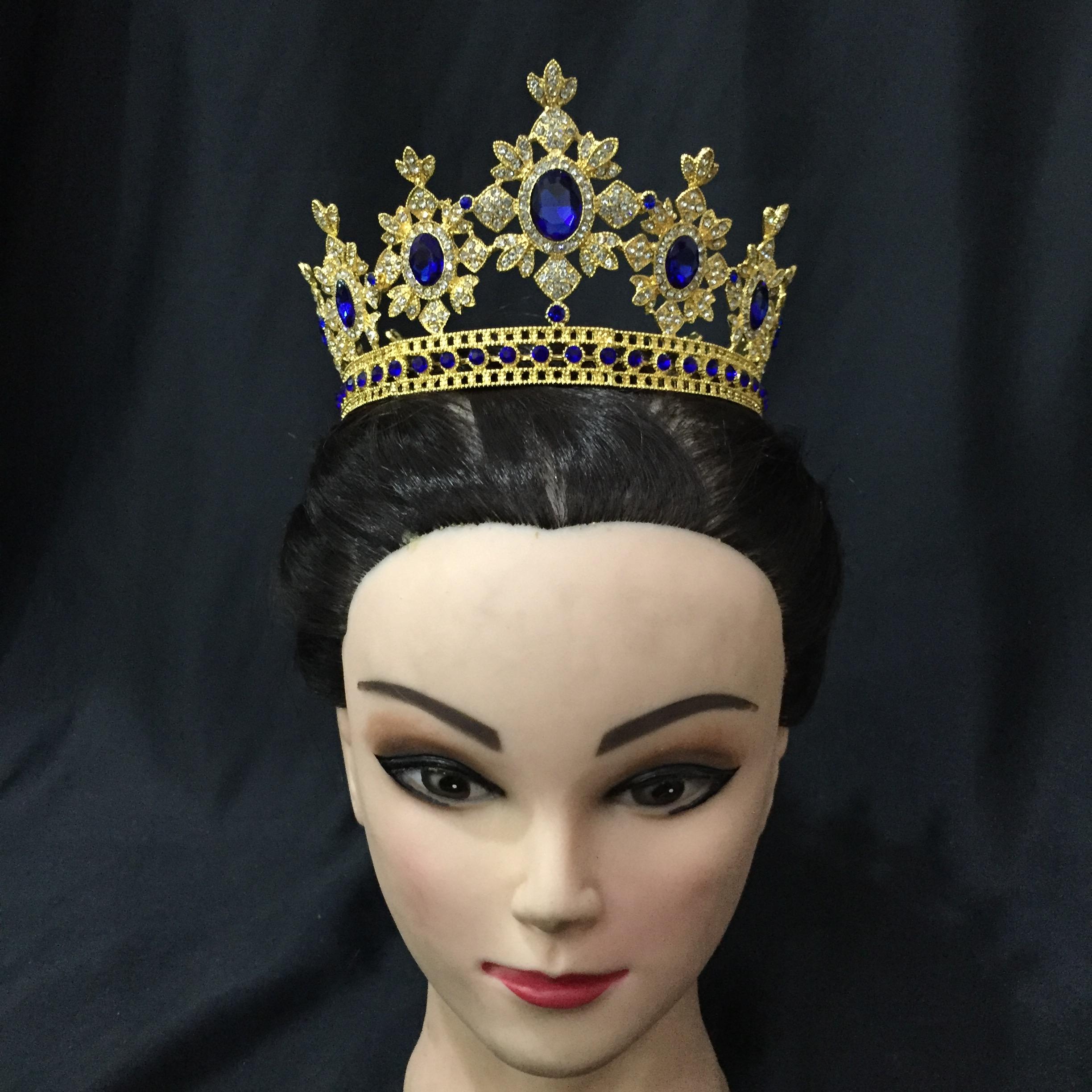 (พร้อมส่ง) มงกุฏ 050 น้ำเงิน