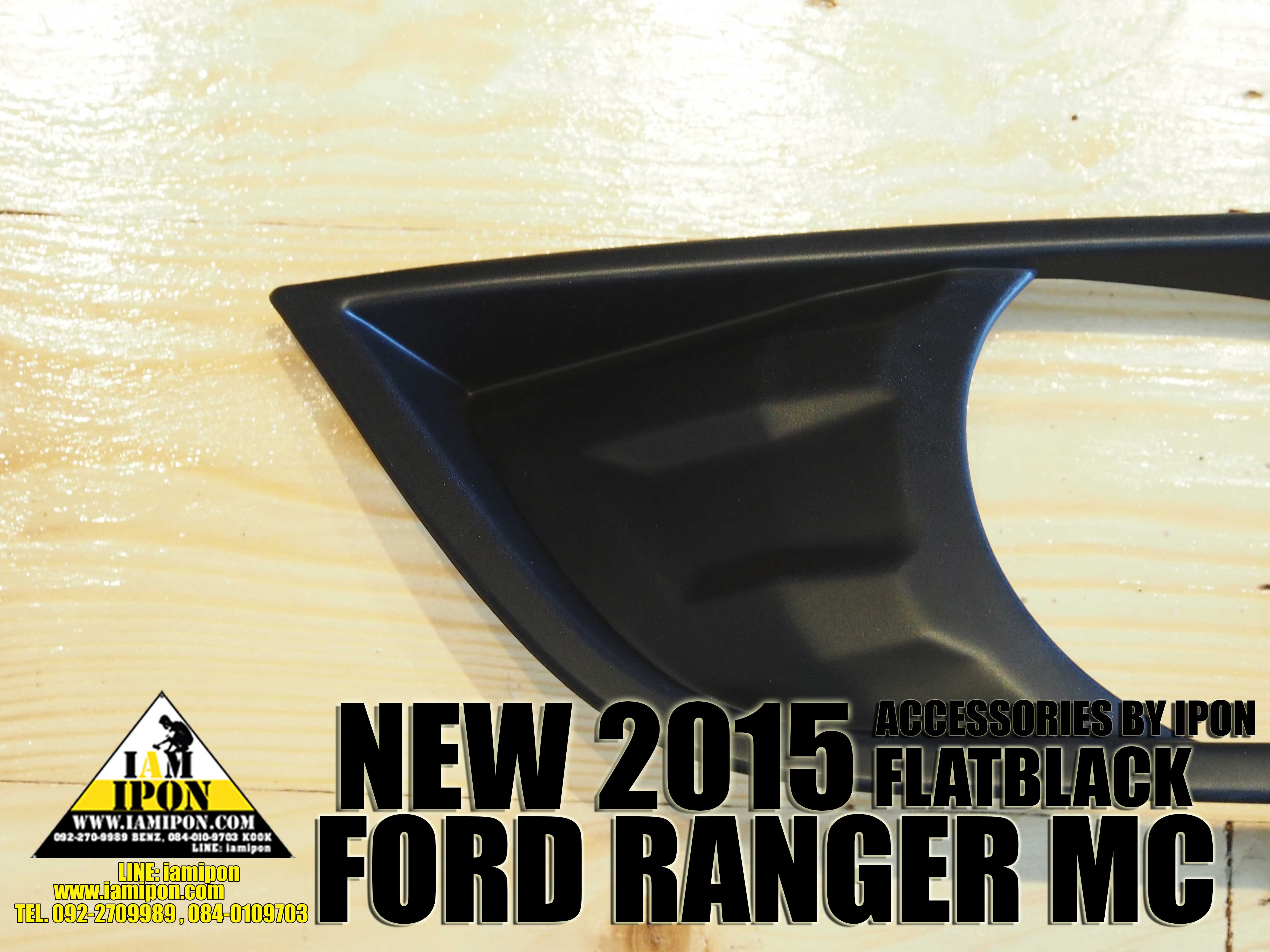 SPOTLIGHT COVER FLATBLACK FORD RANGER MC 2015 ครอบสปอร์ตไลท์ดำด้านฟอร์เรนเจอร์เอ็มซี 2015