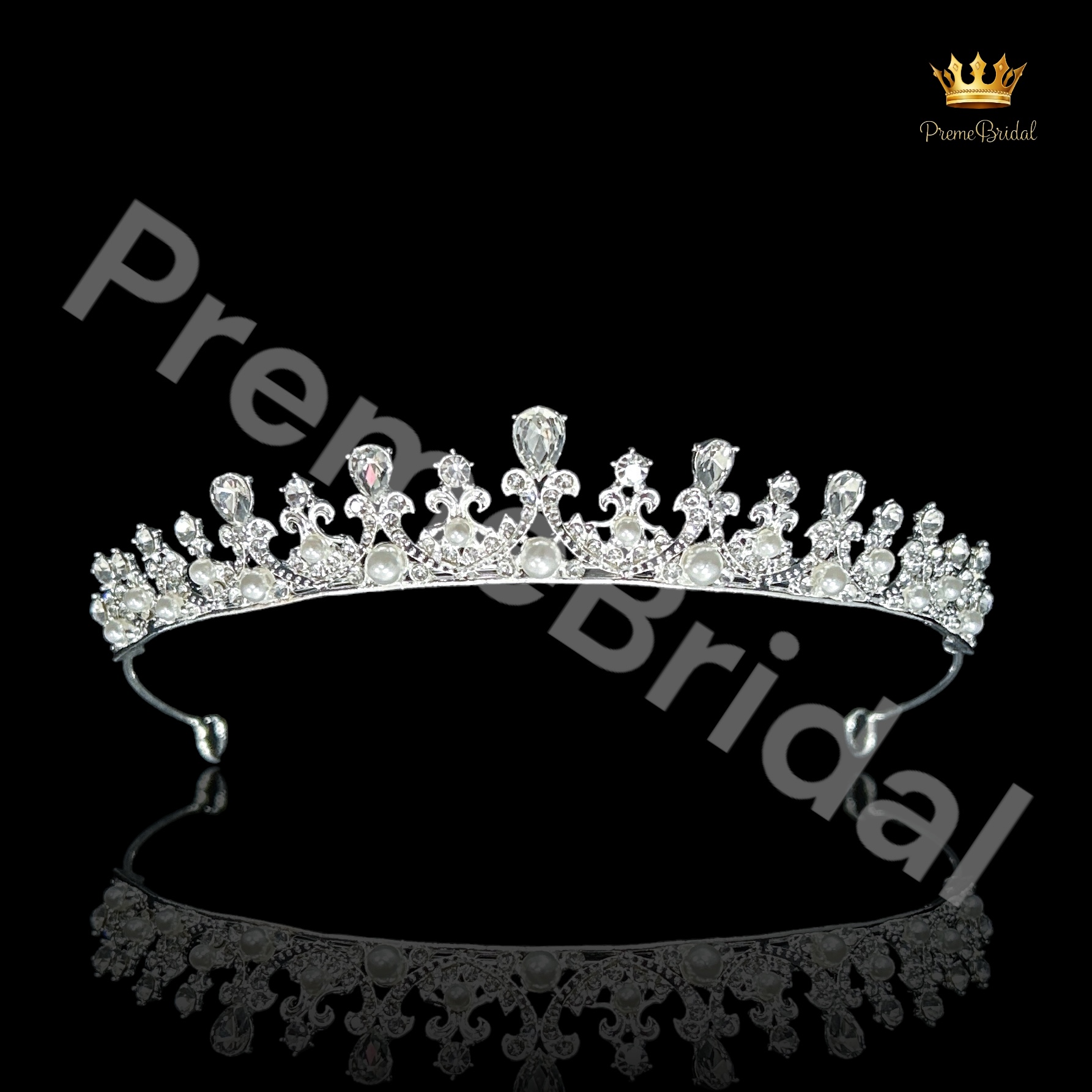 (พร้อมส่ง) เทียร่า 427 ครึ่งหัว งานเจ้าสาว งานสวย ปราณีต QCเพชรทุกเม็ด สินค้าพร้อมส่งจากไทย