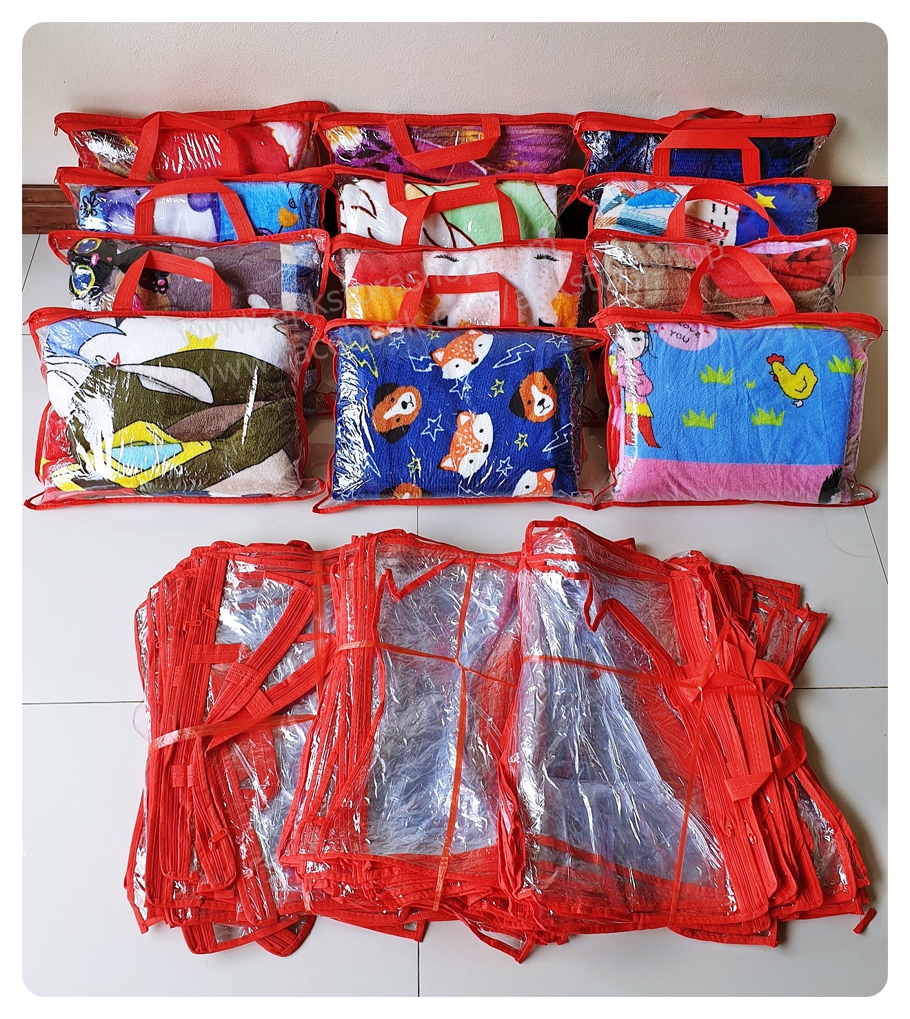 ขายส่ง ผ้าห่มนาโน แบบบาง #APK57-ลายการ์ตูน ส่ง 57 บาท