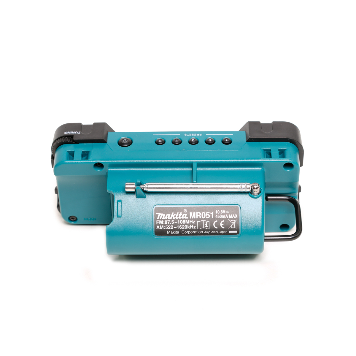 วิทยุไร้สาย 10.8V MR051 รองรับสัญญาณ AM / FM มีช่องสำหรับต่อ AUX-IN ไม่รวมแบตเตอรี่-แท่นชาร์จ MAKITA