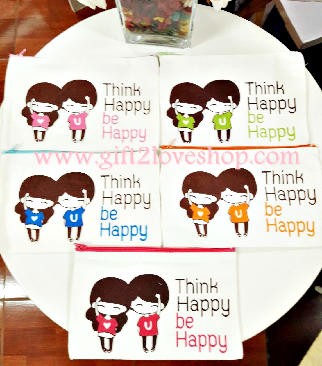 กระเป๋าผ้าดิบซิป อเนกประสงค์