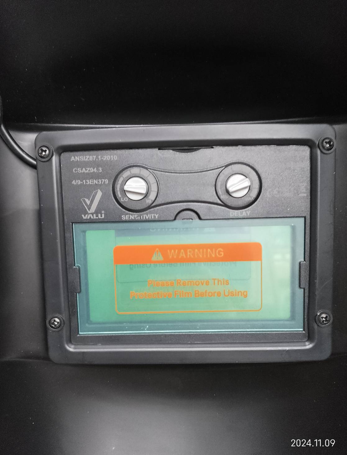 หน้ากากปรับแสงอัตโนมัติ พื้นที่มอง90X30มม. VL120 VALU