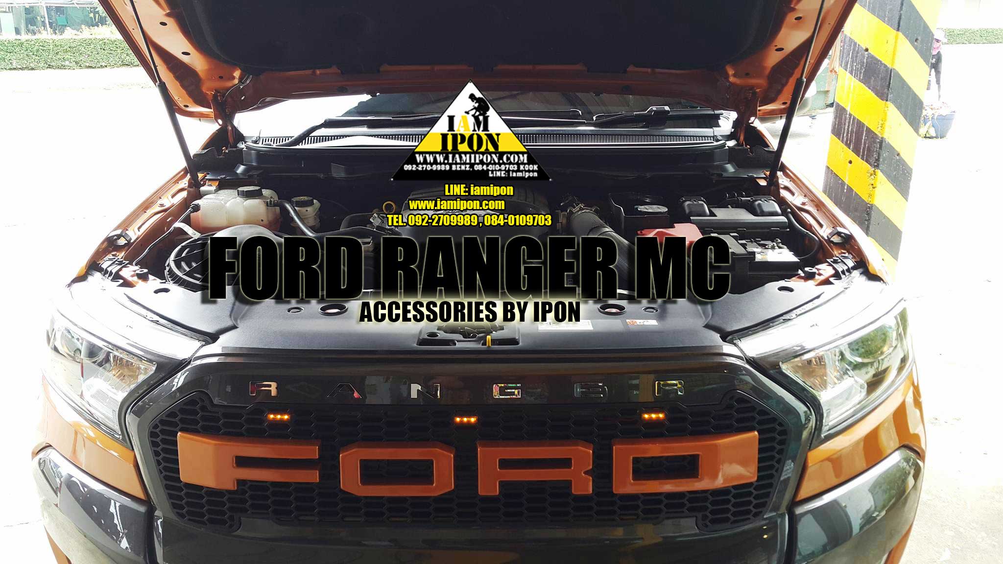 3D CHARACTER FRONT GRILL FORD RANGER MC STAINLESS ตัวหนังสือสเตนเลสติดกระจังหน้าฟอร์ดเรนเจอร์ MC