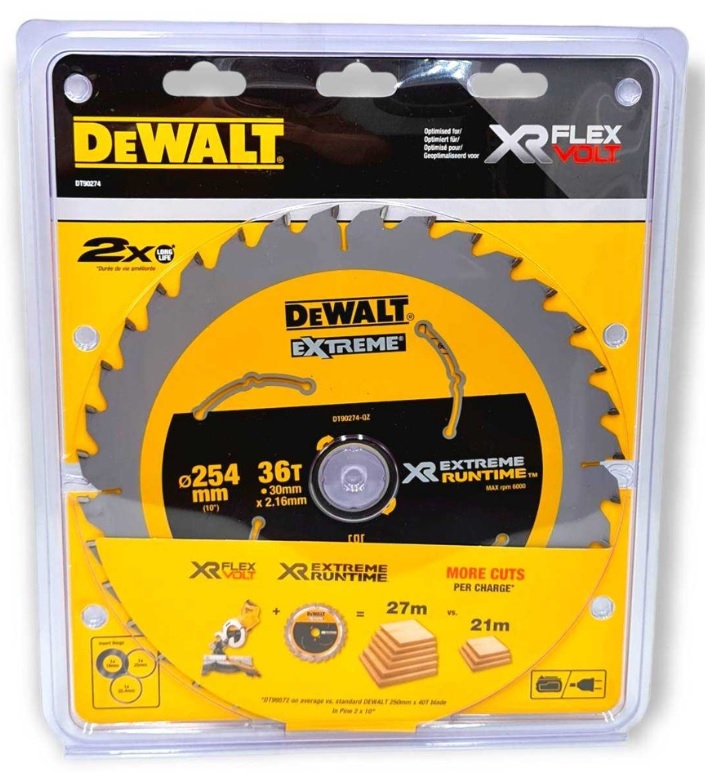 ใบเลื่อยวงเดือน10"X36T DEWALT DT90274
