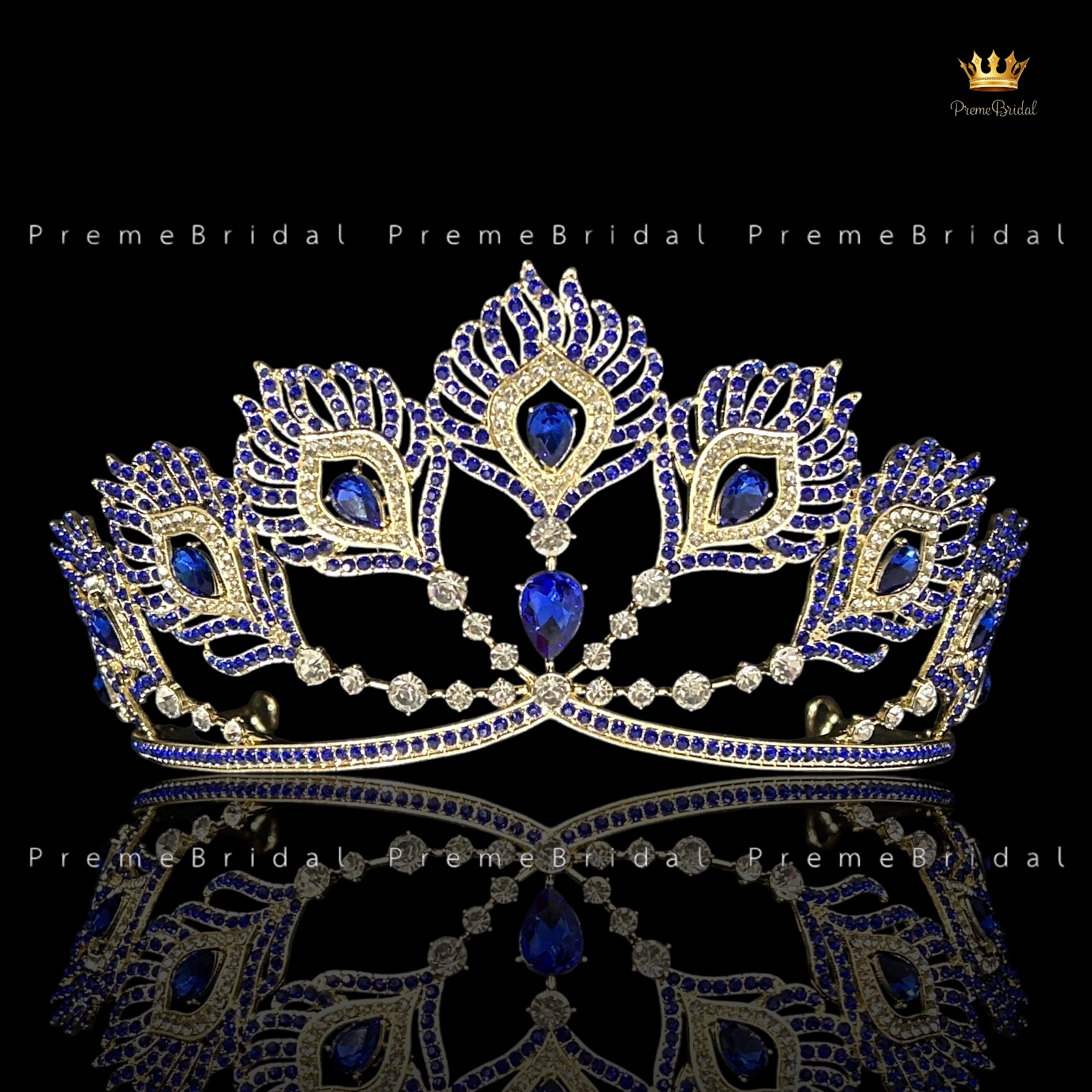 (พร้อมส่ง) เทียร่า 445 มงกุฎครึ่งหัว รูปขนนกฟีนิกซ์ สวย ปราณีต QCเพชรทุกเม็ด สินค้าพร้อมส่งจากไทย