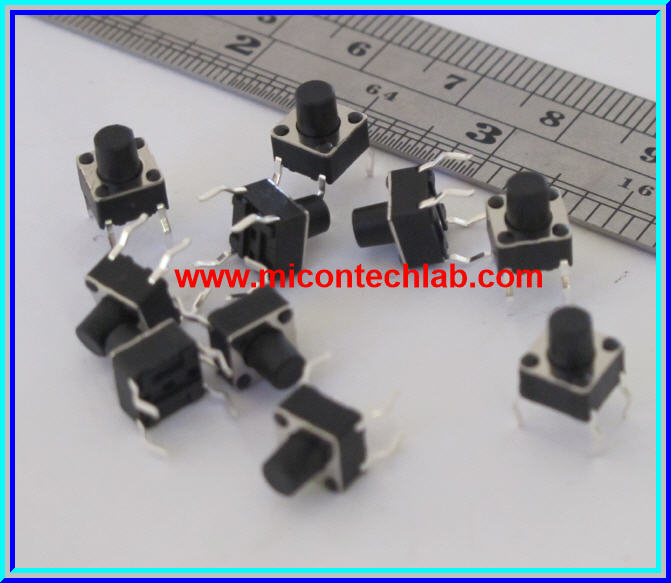 10x Tact Switch 6x6x7 mm Micro Switch Push Button Switch