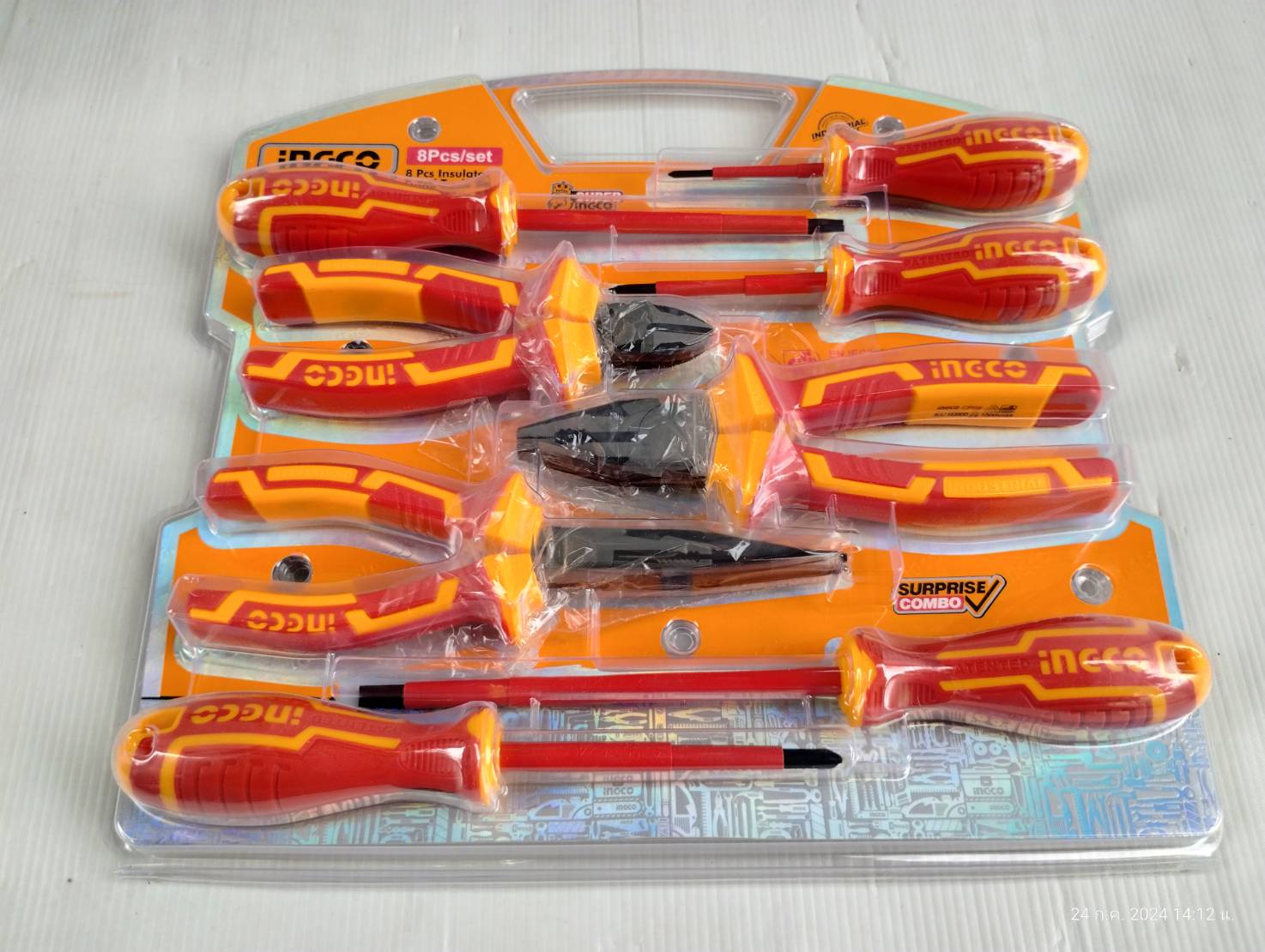 INGCO Combo Set ชุดเครื่องมือฉนวนไฟฟ้า 8 ชิ้น HKIST3081