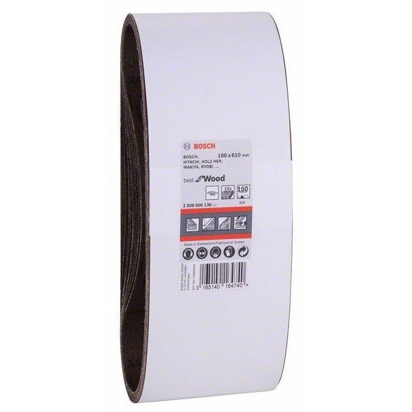 ผ้าทรายสายพาน4"x24" #150 BOSCH