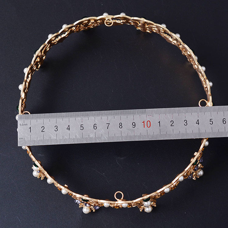 (พร้อมส่ง) มงกุฎ 030 สีทอง งานสวย ปราณีต QCเพชรทุกเม็ด