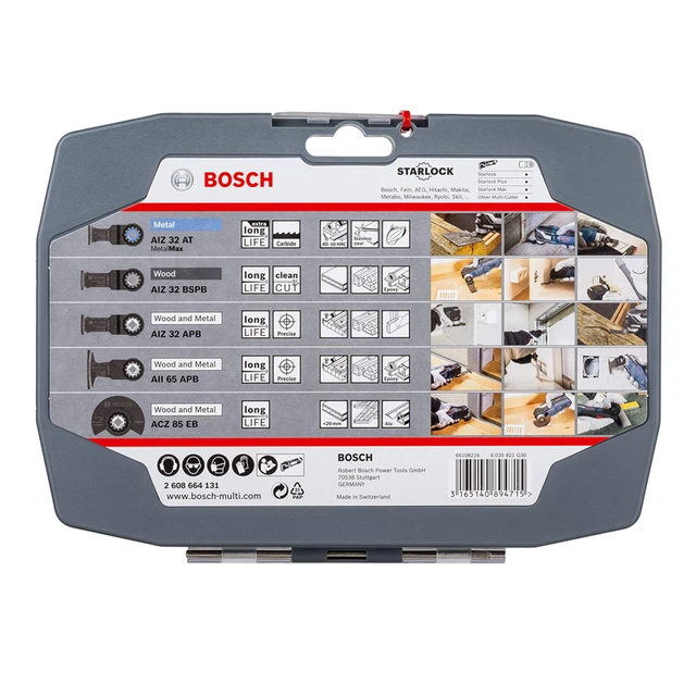ชุดใบมัลติทู4+1 BEST OF Cutting BOSCH 2608664131