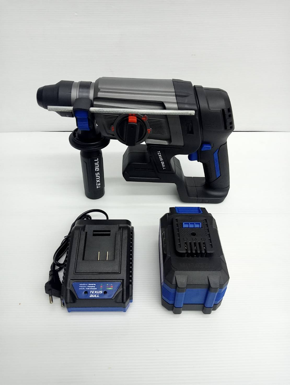 TEXUS BULL สว่านโรตารี่ไร้สาย 26มม. 3ระบบ 20V Rotary Hammer TX-9413 (ครบชุดพร้อมแบต 6.0Ah.)