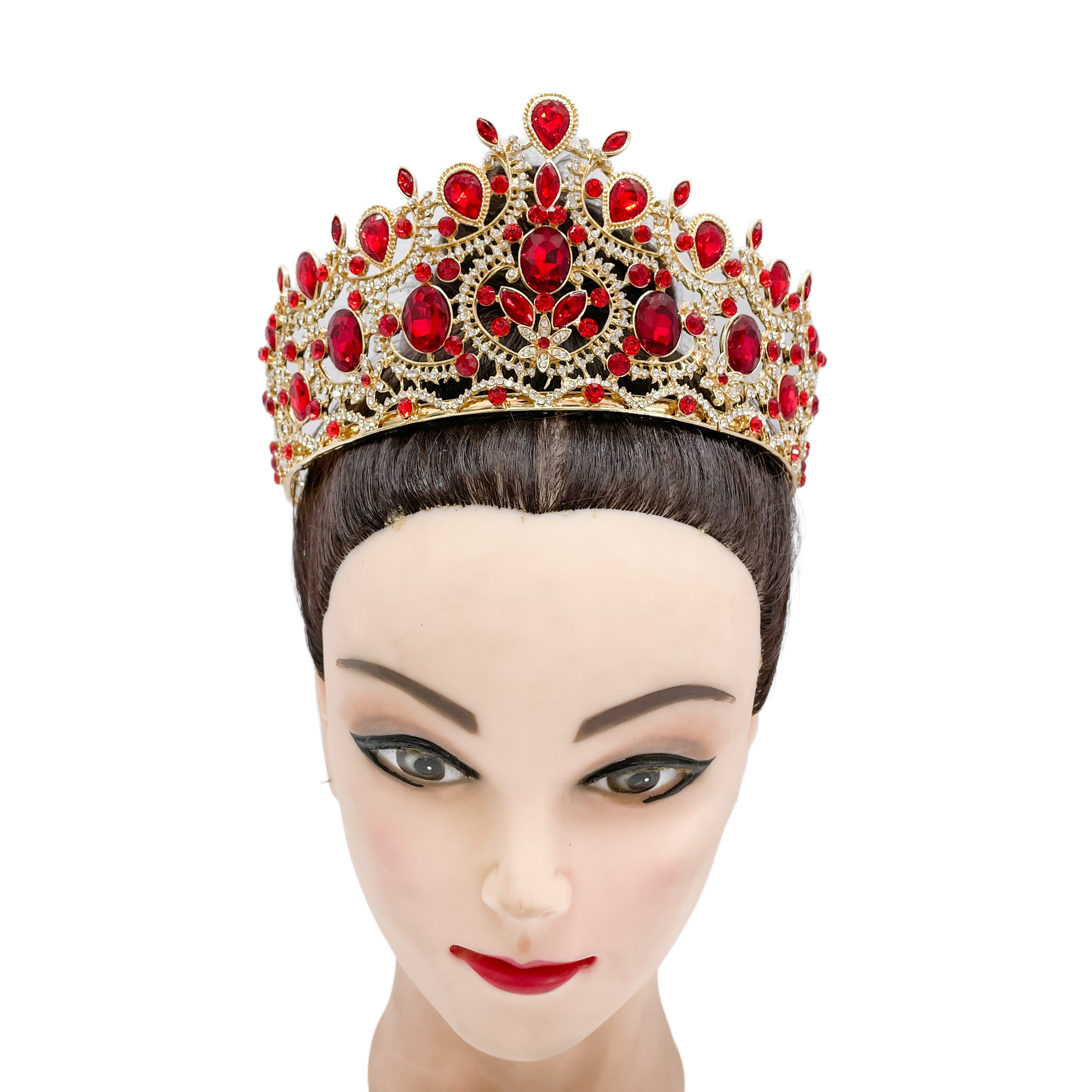 (พร้อมส่งจากไทย) มงกุฏ 105 สีแดง มงกุฎนางงาม มงกุฎเพชร มงกุฎประกวด สินค้าพร้อมส่ง ไม่ต้องรอนาน งานพรีเมี่ยม