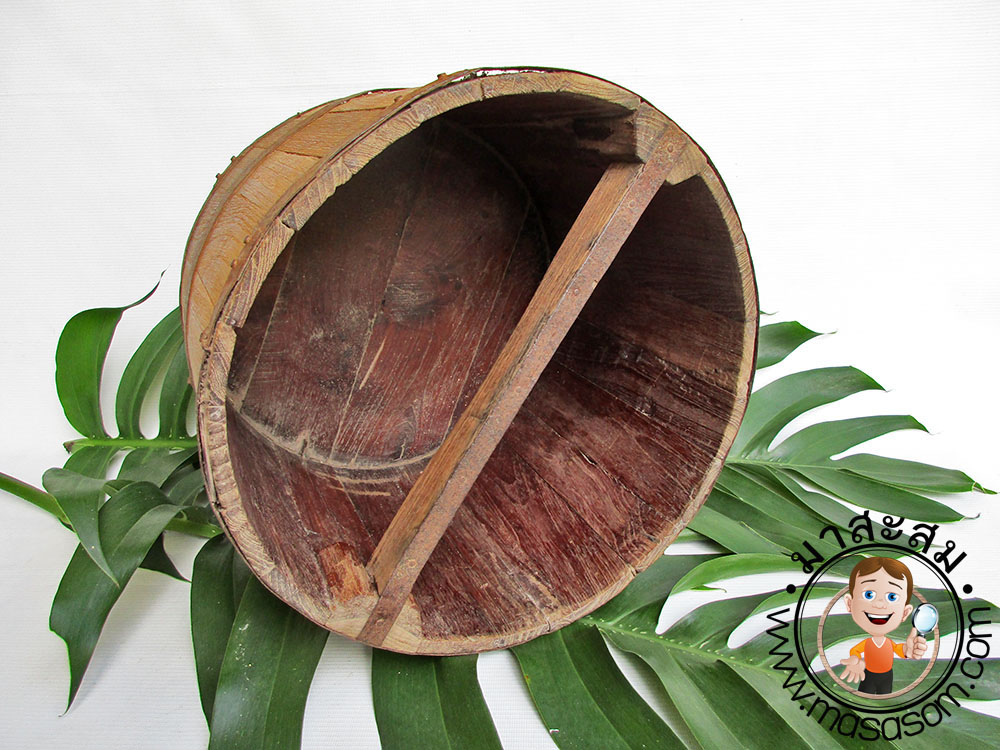 ถังไม้ตวงข้าวโบราณขนาด 20 ลิตรC3