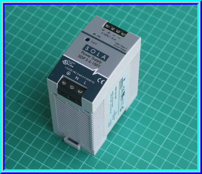 1x แหล่งจ่ายไฟสวิตชิ่ง 85-264VAC เป็น 5Vdc 5A ยี่ห้อ SOLA