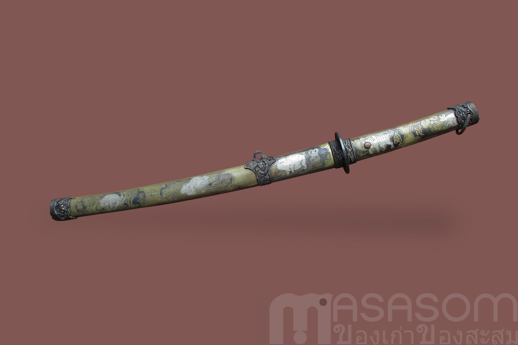 ดาบญี่ปุ่นขนาดกลางลาย 12 นักษัตร