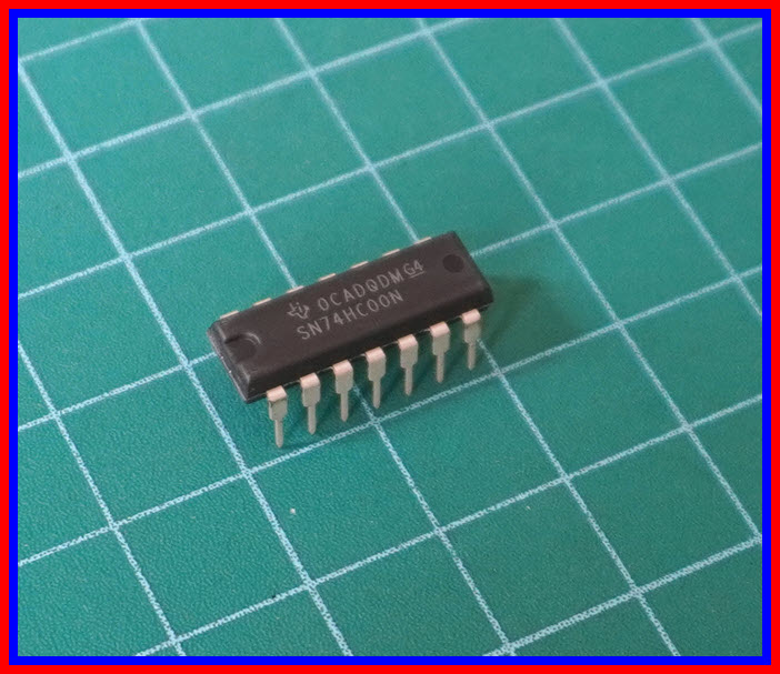 1x SN74HC00N ไอซีแนนเกท NAND-GATE ยี่ห้อ TEXAS INSTRUMENTS
