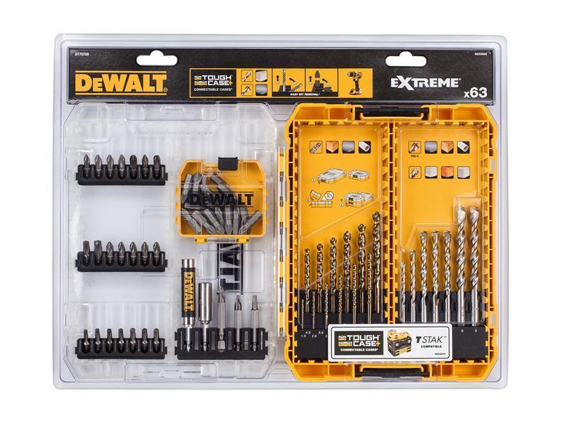 ชุดดอกสว่านและดอกไขควง 63 ชิ้น DT70759-QZ DEWALT