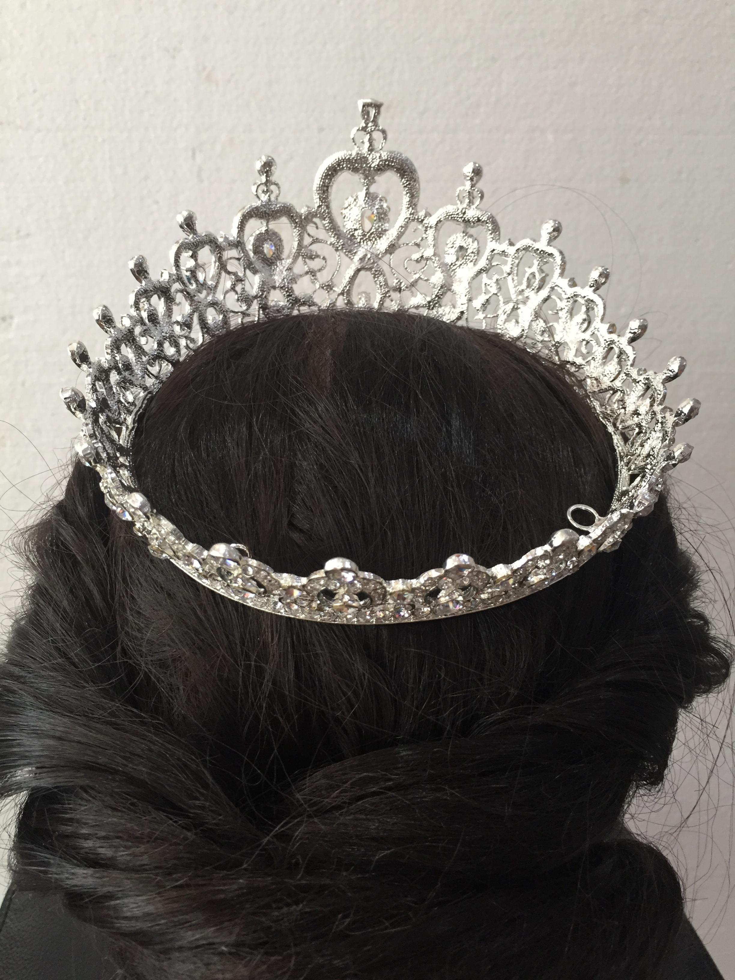 (พร้อมส่ง) มงกุฎ 038 สีเงิน