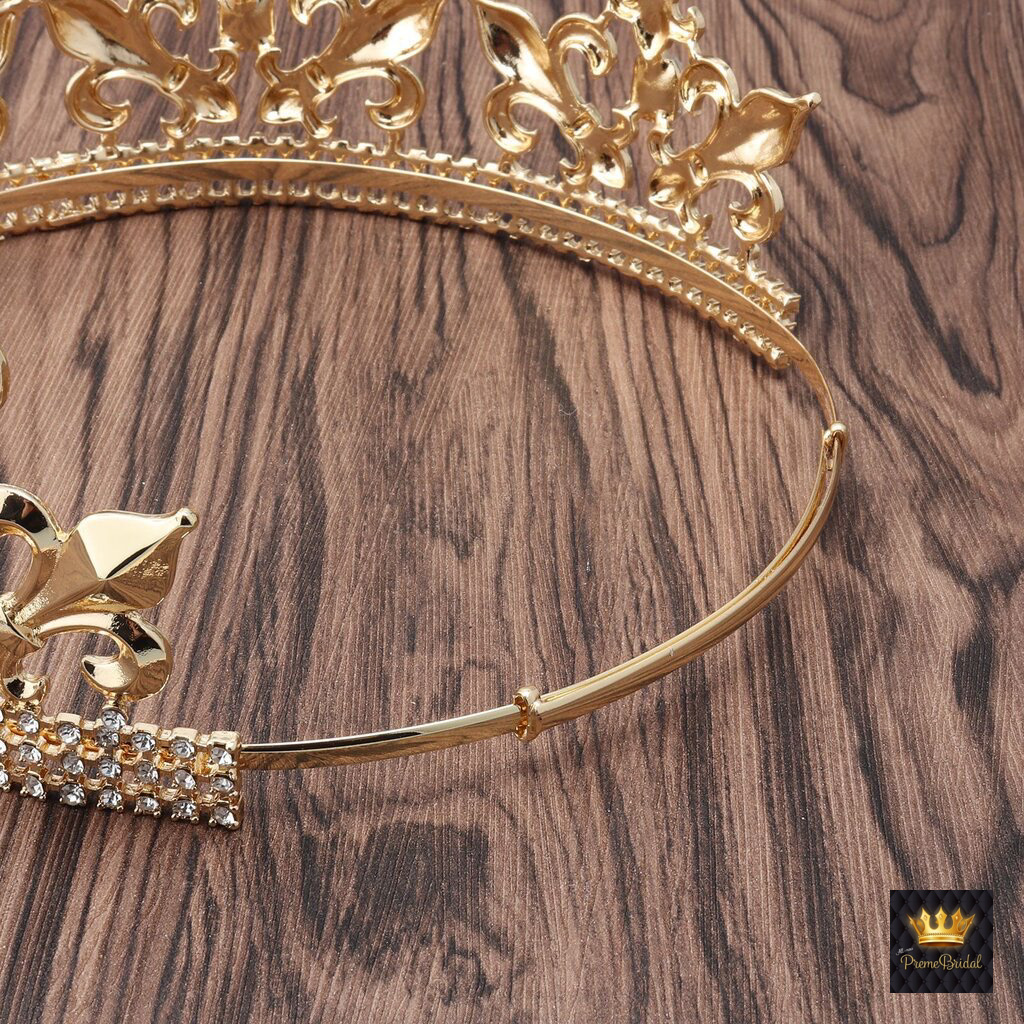 (พร้อมส่ง) มงกุฏผู้ชาย 060 พลอยสีขาว ตัวเรือนสีทอง มงกุฎผู้ชาย มงกุฎเจ้าชาย งานสวย ปราณีต QCเพชรทุกเม็ด สินค้าพร้อมส่งจากไทย