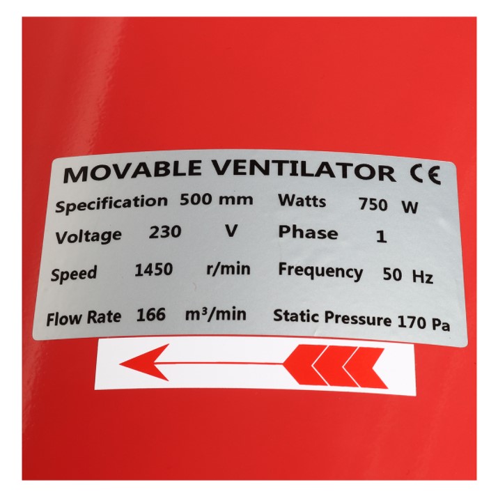 พัดลมอุโมง20" SHT-50 POLO