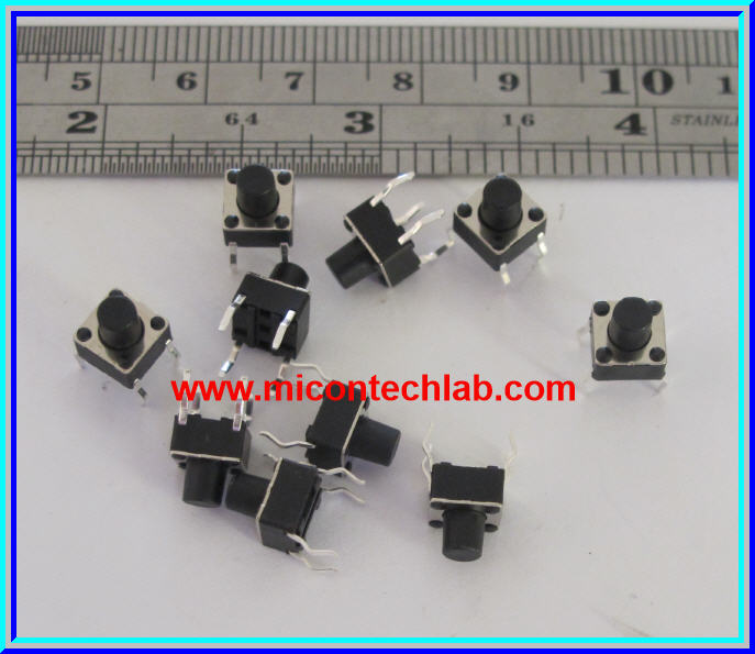 10x Tact Switch 6x6x7 mm Micro Switch Push Button Switch