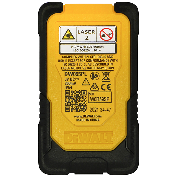 เลเซอร์วัดระยะ16ม. DW055PL-XJ DEWALT