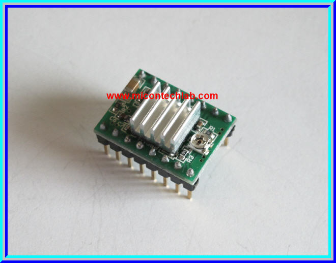 1x แผงวงจรขับสเตปมอเตอร์ A4988 Stepper Motor Driver + Heatsink