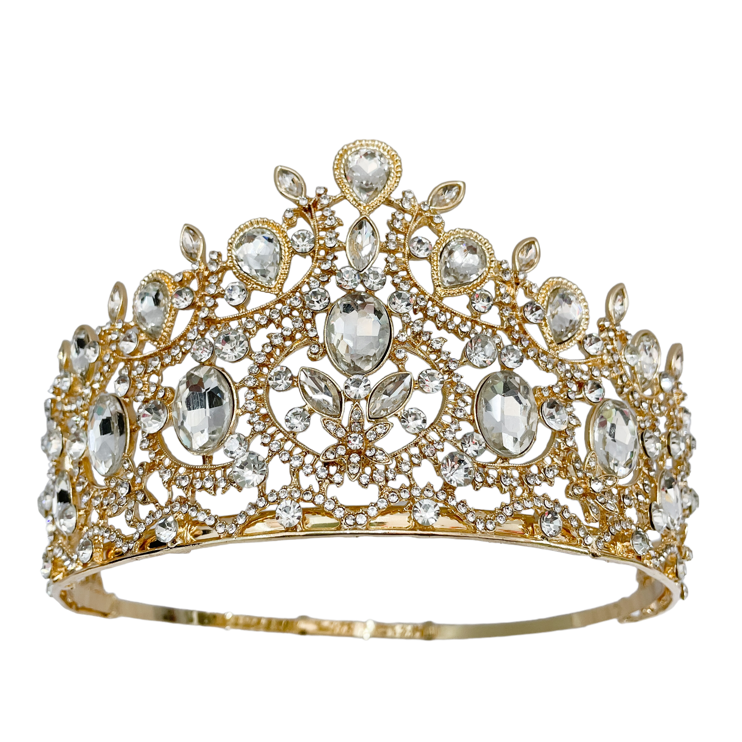 (พร้อมส่งจากไทย) มงกุฏ 105 สีทอง มงกุฎนางงาม มงกุฎเพชร มงกุฎประกวด สินค้าพร้อมส่ง ไม่ต้องรอนาน งานพรีเมี่ยม