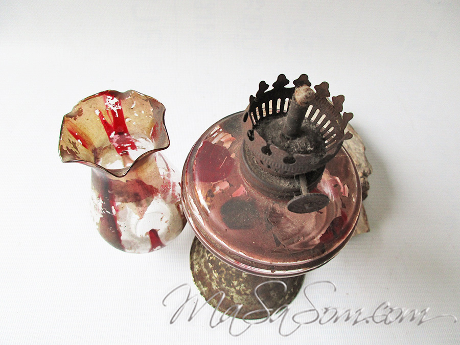 ตะเกียงลานเพ้นท์ลาย